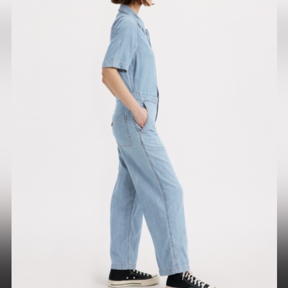 Dickies Coverall in Light Wash - Picture 3 of 16